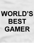 Marškinėliai World's best gamer Marškinėliai World's best gamer